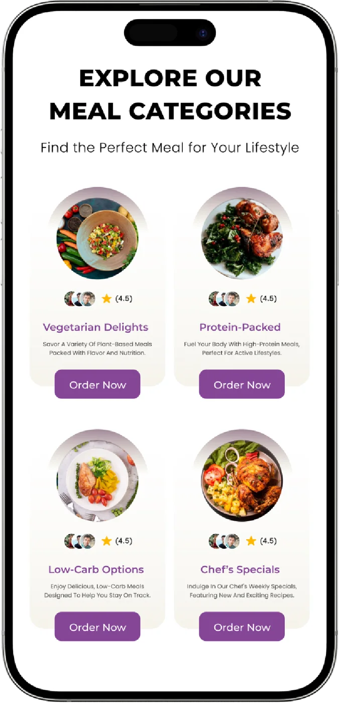 Choose meal plan
